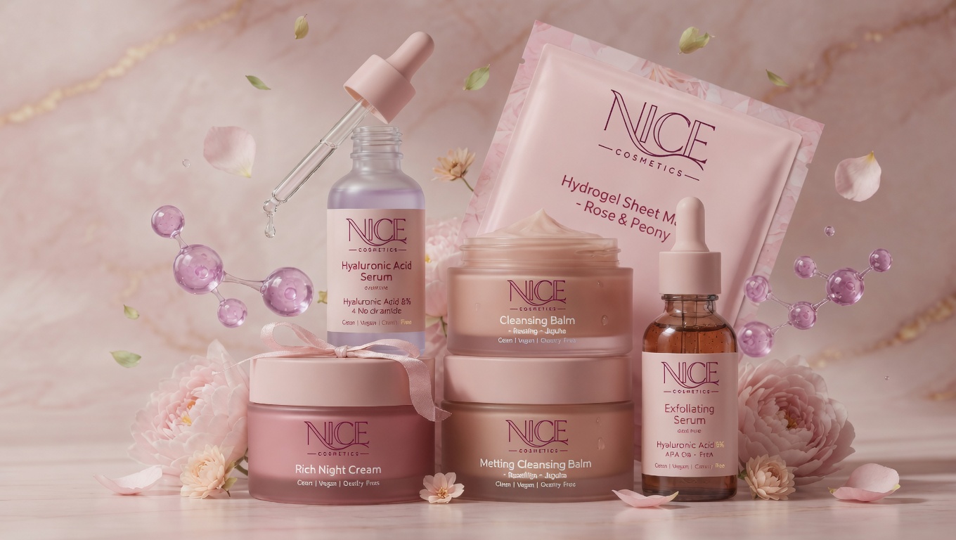 Skincare rose NICE Cosmetics